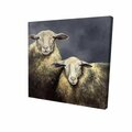 Fondo 16 x 16 in. Two Sheeps-Print on Canvas FO2790521